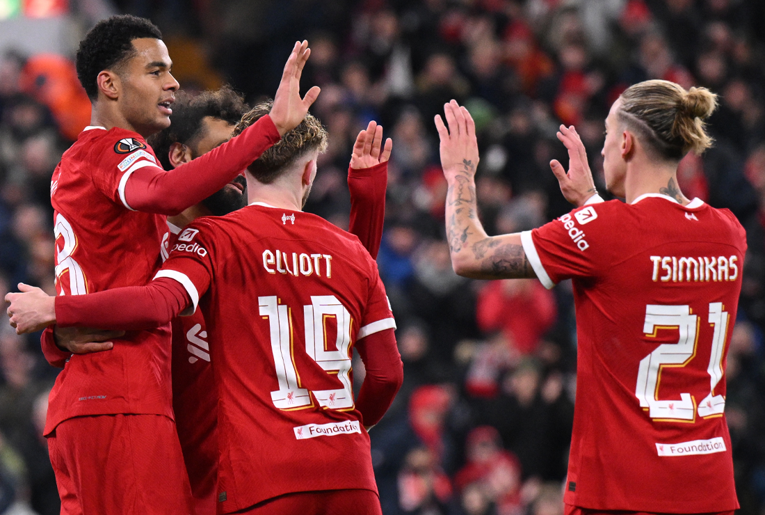 LFC spečatil postup do vyraďovačky Europa League hladkou výhrou nad LASK-om, Gakpo s dvomi gólmi