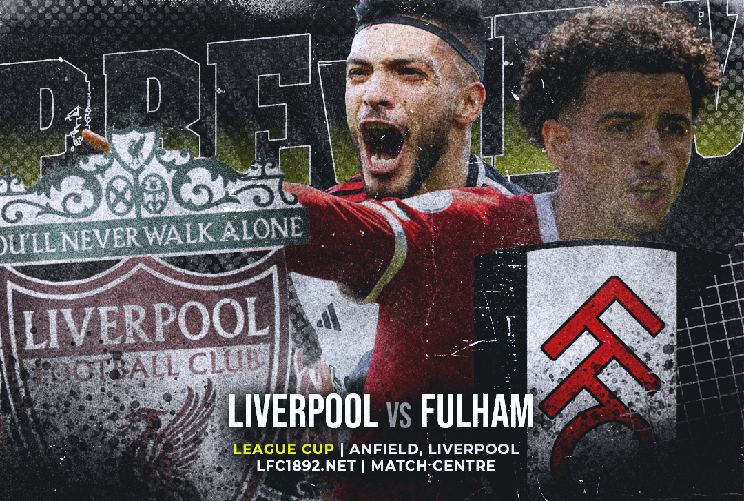 Je tu prvé semifinále League Cupu. Namotivovaný Fulham chce postúpiť, favorizovaný LFC samozrejme tiež. Ale bez Alexandra-Arnolda