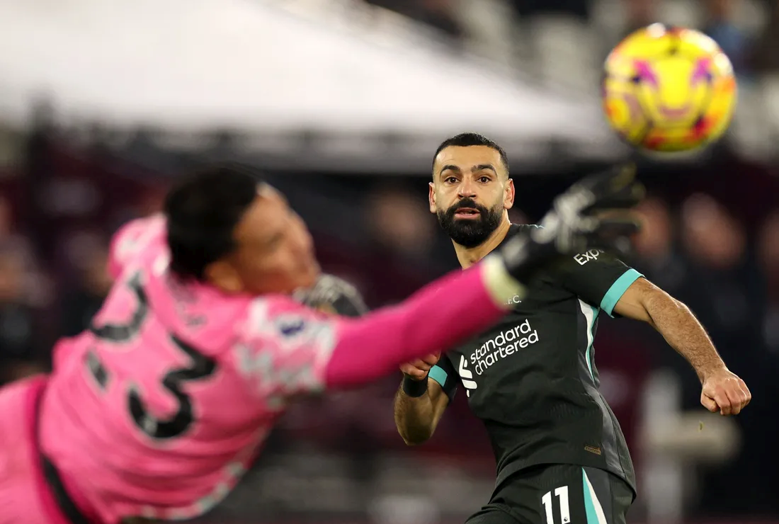 S prstom v nose 5:0. Liverpool dominoval na West Hame, na záver roka 2024 ale prišiel o Gomeza