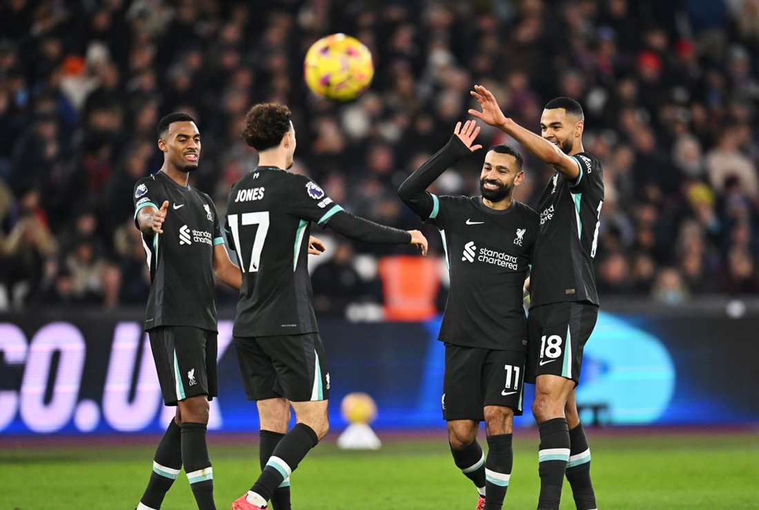 WHU – LFC 0:5, hodnocení hráčů: Dominantní výkon a Salah opět bořil rekordy