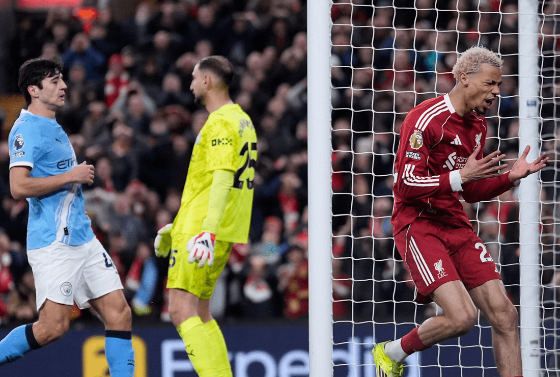 LFC vs Man City 1:2, hodnotenie hráčov: Biedny výkon v I. polčase, biedni Gakpo, Salah i Wirtz. Naopak, Maďari +/- vyššie