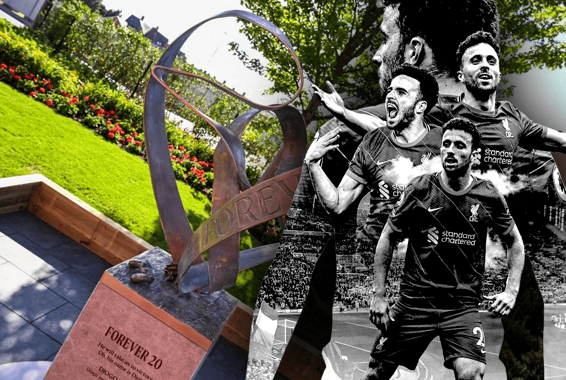 Obrovský smútok stále pretrváva. LFC pri prvom výročí smrti Dioga Jotu odhalil symbolický pamätník
